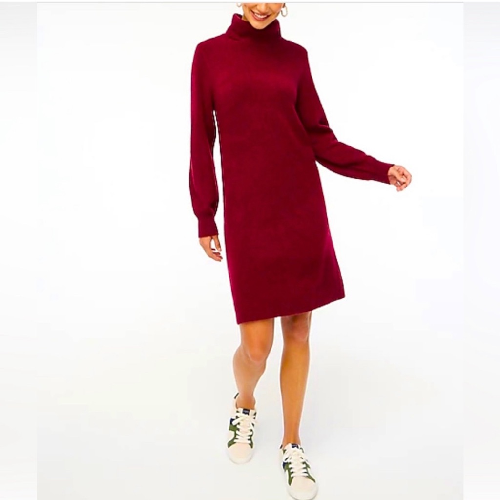 J. Crew || Women’s Burgundy Sweater Dress. Sz. M
